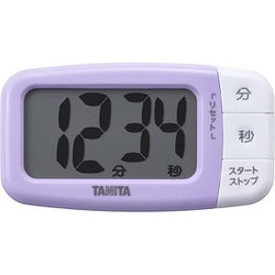 抗菌でか見えタイマー 最大表示：99分59秒 カウントダウン方式 リピート機能搭載 表示文字高：30mm ブルーベリーパープル能 TD-430-PP