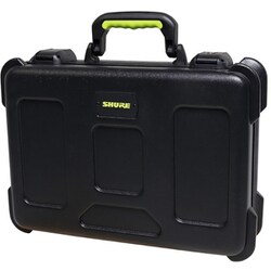 TSA ロックラッチ採用ポリエチレンハードケース （ハンドワイヤレスマイク6本収納可能、ボックス電池6個＆単三乾電池12本収納スペース付き） SH-MICCASEW06