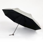 長傘 晴雨兼用 60cm 手開き式 クールコーティング 裏黒 シルバー 3996