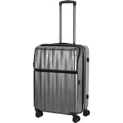 スーツケース 60L/拡張時71L ヘアラインブラック 85-76682