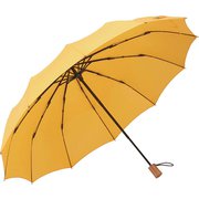 折りたたみ傘 晴雨兼用 mabu 江戸 55cm 手開き式 12本骨 UV加工 山吹 SMV-40548