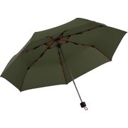 折りたたみ傘 mabu ストレングスミニR 60cm 手開き式 7本骨 耐風 カーキ SMV-41794