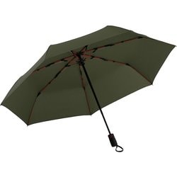 折りたたみ傘 mabu ストレングスミニAUTO R 60cm 自動開閉式 7本骨 耐風 カーキ SMV-41804