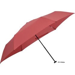 折りたたみ傘 mabu ベーシックライトマルチミニR 55cm 手開き式 6本骨 耐風 カーマイン SMV-41441