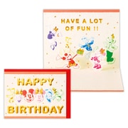 誕生日カード ディズニー仲間たち/カラフルフェイス EAR-826-291
