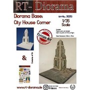 RTD35253 1/35 ディオラマベース：都市部の家屋の角 [プラモデル用品]