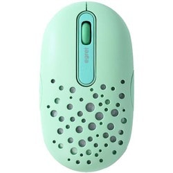 充電式ワイヤレスマウス Bluetooth 静音ボタン 3デバイス対応 HappiE-ミント
