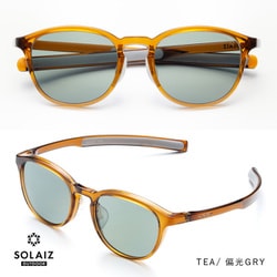 SOLAIZ OUTDOOR ミドルウエリントンモデル SLD-001 TEA/偏光GRY [スポーツサングラス]