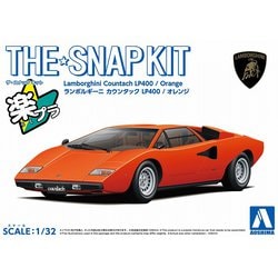 ザ・スナップキット No.20-C 1/32 ランボルギーニ カウンタック LP400（オレンジ） [プラモデル]