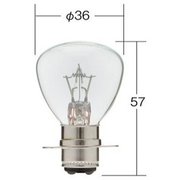 ノーマルバルブ 前照灯用 定格:24V 62W/62W 口金:P30d-10.3(ツバ付き ダブル) ガラス球:RP35/入数:1箱(10個入り) 6551