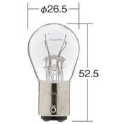 ノーマルバルブ 一般電球 定格：24V 25/10W 口金：BAY15d ガラス球：S25 光色：クリアー/入数：1箱（10個入り） 4722