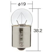3640 [ノーマルバルブ 一般電球 種別：耐震 定格：24V 12W 口金：BA15s ガラス球：G18 光色：クリアー/入数：1箱（10個入り）]