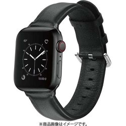 GRK-WS11BK [Apple Watch 41/40/38mm用 レザーバンド ブラック]