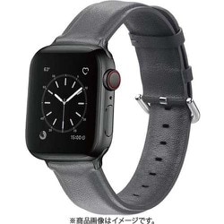 GRK-WS11GR [Apple Watch 41/40/38mm用 レザーバンド グレー]
