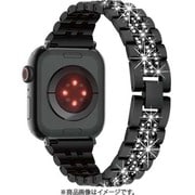 GRK-WS12BK [Apple Watch 41/40/38mm用 ステンレスストーンバンド ブラック]