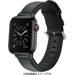 GRK-WM11BK [Apple Watch 49/45/44/42mm用 レザーバンド ブラック]