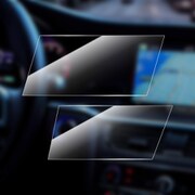 【120日交換保証】Audi Q7 ディスプレイ用ガラスフィルム(上下セット)「GLASS PREMIUM FILM」 LN-CNFGAD4E