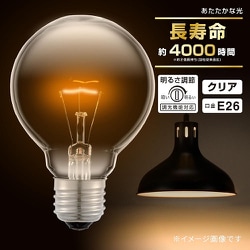 長寿命G95ボール球 40W E26 クリア LB-GL9640K-CN