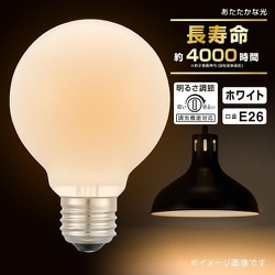 長寿命G95ボール球 60W E26 ホワイト LB-GL9660K-WN