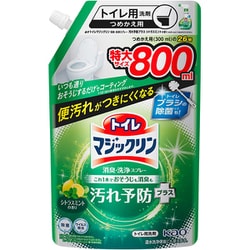 トイレマジックリン消臭洗浄スプレー 汚れ予防プラス シトラスミントの香り つめかえ用 800ml [トイレ用洗剤]
