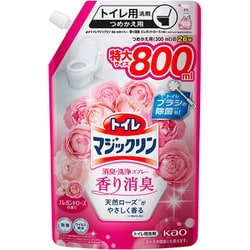 トイレマジックリン消臭洗浄スプレー 香り消臭 エレガントローズの香り つめかえ用 800ml [トイレ用洗剤]