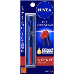 ニベア リッチケア＆カラーリップ ルビーレッド 2g SPF20 PA++