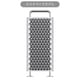Mac Pro Apple M2 Ultraチップ（24コアCPU/60コアGPU/32コアNeural Engine）/128GBユニファイドメモリ/SSD 1TB/Touch ID搭載Magic Keyboard（テンキー付き）/脚付きのステンレススチールフレーム/Magic Mouse/カスタマイズモデル（CTO） Z171000LD