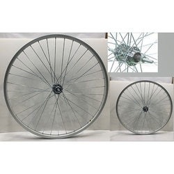後輪（タチ無し） AL26X1 3/8 6Sリムブレーキ XBA56