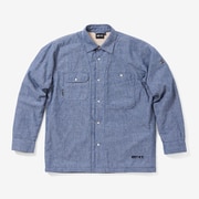 エリア241-ボアラインドワークシャツ AREA241-BOA LINED WORK SHIRTS MB4309 インディゴ(ID) Mサイズ [アウトドア シャツ メンズ]
