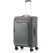 スーツケース APPLITE 4E（アップライト） 71cm 拡張タイプ 旅行日数目安：4～6泊 76L/拡張時86L TSAロック搭載 軽量 旅行 出張 GREY/RED（グレー/レッド） QJ6*68003