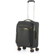 スーツケース APPLITE 4E（アップライト） 55cm 拡張タイプ 旅行日数目安：1～3泊 38L/拡張時40L TSAロック搭載 機内持ち込み可 4輪キャスター 旅行 出張 ビジネス BLACK/MUSTARD（ブラック/マスタード） QJ6*C4002