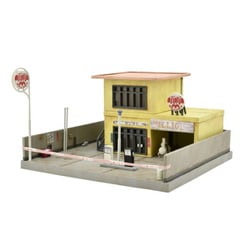 325925 Nスケール 1/150 建物コレクション 183 廃業した給油所 A [鉄道模型レイアウト用品]
