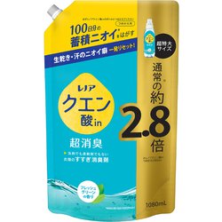 レノア クエン酸in 超消臭 すすぎ消臭剤 フレッシュグリーン 詰め替え 超特大 1080mL