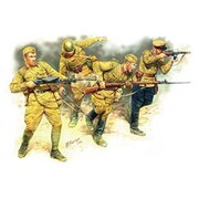 MB35023 1/35 ソ連・歩兵4体 41-42年 東部戦線 No.2 [組立式プラスチックモデル]