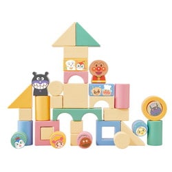 対象年齢：0歳～ アンパンマン 自然の恵 お米からうまれたつみきDX