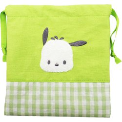 189134-23 サンリオキャラクターズ 巾着 ギンガムサガラシリーズ ポチャッコ [キャラクターグッズ]
