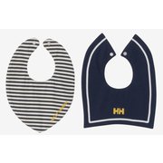 マイファーストHHボーダープリントビブセット B My First HH Border Print Bib Set HAB92376 イボリー×オーシャンネイビー(IO) BFサイズ [アウトドア 小物 ベビー]