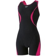 フィールアップルースンハーフニースキン Feel Up Loosen Half Kneeskin SFW12354 ブラック×ピンク(KP) Oサイズ [水着 レディース]