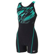 ハイパーブーンルースンハーフニースキン Hyper Boom Loosen Half Kneeskin SFW12353 ブラック×アクアリウム(KA) Mサイズ [水着 レディース]
