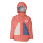 スカンザレインジャケット K Scandza Rain Jacket HJ12152 サンセットコーラル×サンライズパープル(SS) 150サイズ [アウトドア 防水ジャケット キッズ]