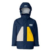 スカンザレインジャケット K Scandza Rain Jacket HJ12152 オーシャンネイビー×イエロー(OY) 120サイズ [アウトドア 防水ジャケット キッズ]