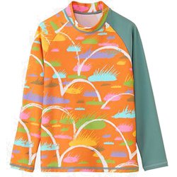クサムララッシュガード くさむら Rash Guard SLB12353 オレンジ(OR) 110サイズ [スイミング ラッシュガード キッズ]