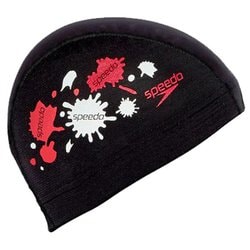 ウォーターペイントメッシュキャップ Water Paint Mesh Cap SE12358 レッド(RE) Lサイズ [スイミング キャップ]
