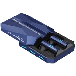 完全ワイヤレスイヤホン MONSTER AIRMARS XKT11 低遅延ゲームモード搭載/Bluetooth対応 ネイビー XKT11NV