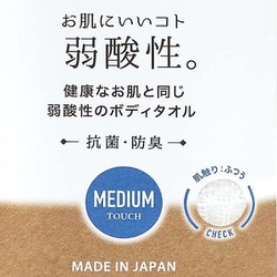 弱酸性 植物由来 ボディタオル ふつう 20×90cm 日本製