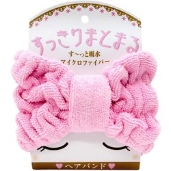 すっきりまとまる 吸水 ヘアバンド マイクロファイバー
