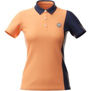 TL150 U2172181 [カラーブロックS/Sポロ レディース Oサイズ アプリコット]