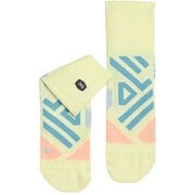 パフォーマンスミッドソックス Performance Mid Sock W 355.01376 ヘイ/ローズ Sサイズ(23.5-25cm) [ランニングウェア ソックス レディース]