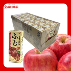 楽天市場】毎日牛乳 国産果汁100％ ふじ(青森県産) 200ml紙