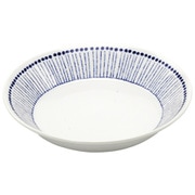 美濃焼 深皿 プレート 皿 直径約20.5×高さ3.5cm 蒼十草 /和食器/食洗機・レンジ対応/日本製 131531